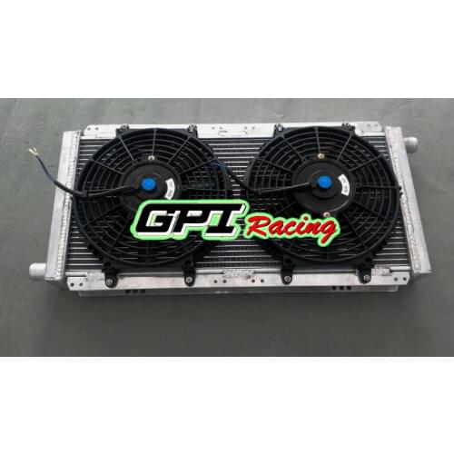 56MM Aluminum Radiator + FAN FOR LOTUS ELISE & EXIGE SERIES 1&2 & VAUXHALL VX220 M/T