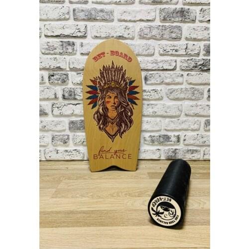 Beige Balance Board, Surfing, Skating, Fitness, Yoga, Skateboard, snowboard Training and Coordination Exercise Balance Trainer