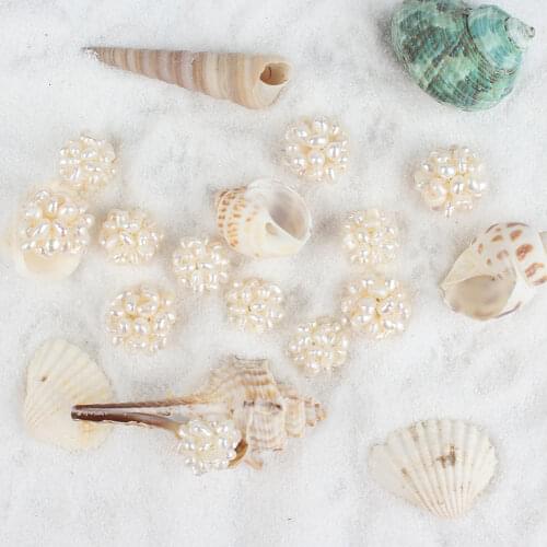 12-13mm 15mm Wholesale Freshwater Pearl Ball Natural Pearls Loose Beads for Jewelry Making Diy Necklace Bracelet Jewellery