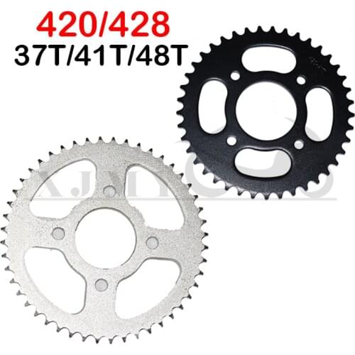 420/428 Chains 58MM 37T/41T/48T Motorcycle Chain Sprockets Rear Back Sprocket For ATV Quad Pit Dirt Bike Motorcycle Motor Moped