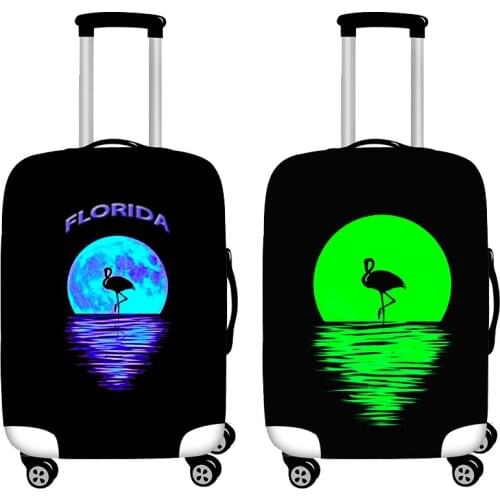 Elastic Luggage Protective Covers 18-32 Case For Suitcase Protective Cover Suitcase Cases Covers Travel xl Accessories Flamingo