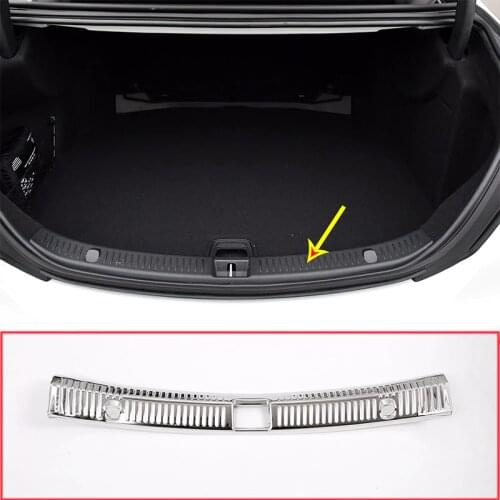 Chrome Stainless Steel Interior Rear Bumper Plate Protector For Mercedes Benz E Class W213 C200 C180 C260 2016-2019 Accessories