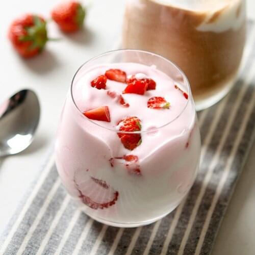 Crystal Smoothie Glasses Cup Fruit Dessert Water Drink Wine Beer Juice Yogurt Glass Jar Wedding Party Dinner Glassware