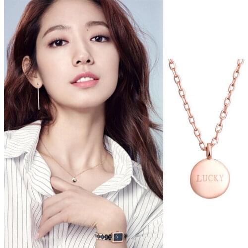 Kindey 2020 Bohemian Vintage Silver Color Letter Necklaces For Women Long Pendants Necklaces Collar Jewelry