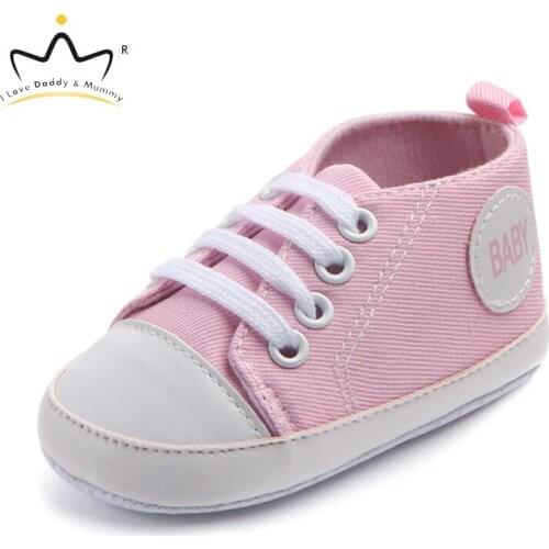 Spring Summer Baby Shoes Sneakers Solid Color Soft Cotton Anti Slip Soled Baby Girl Shoes Toddler Shoes For Boy Girl Boys Girls