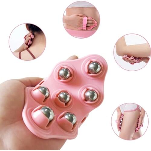 7 Roller Ball Massager Abdomen Massage Firming Skin Muscle Relaxation Pain Relief Slimming Meridian Massage Brush