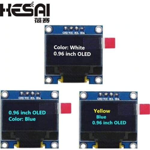 0.96 inch 128X64 Blue/White/Yellow Blue OLED Display Module IIC Communicate for arduino Diy Kit