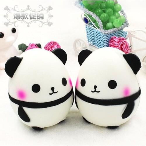 Squishy Soft Panda Egg Toys kawaii squishies slow rising squeeze stress reliever Venting ball Antistress Kids Adults Toys Gifts