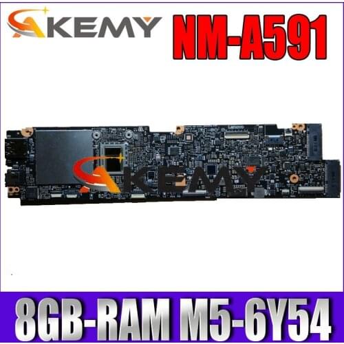 NM-A591 Laptop motherboard For Lenovo YOGA 900S-12ISK original mainboard 8GB-RAM M5-6Y54