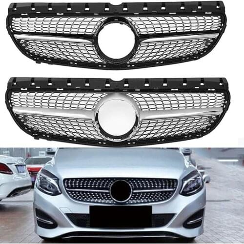 Car Front Grill Center Hood Grille Vent Bumper For Mercedes-Benz B-Class W246 2015 2016 2017 2018 2019