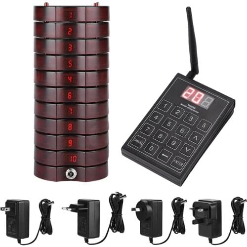 Restaurant Pagers,Social Distancing Buzzer,Max 999 Nursery Pager,10,20,30 Waiting Buzzers for Church,Clinic,Food Truck Transport