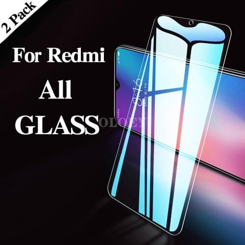 2Pack Tempered Glass Film For Xiaomi Redmi Note 7 8 9 7A 8A 9A 8T 8 9 K20 K30S Pro Max 10x Xiami Ksiomi Case Screen Protector 9H