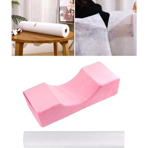 Semi Permanent Make up Professional Comfortable Eyelash Extension Pillow Cushion Memory Foam for Salon Home w/ Table Cover