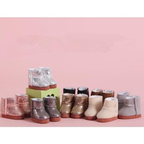 OB11 doll boots are suitable for 1/12 Molly holala blythes size bright-faced boots with fluffy flat snow boots doll accessories