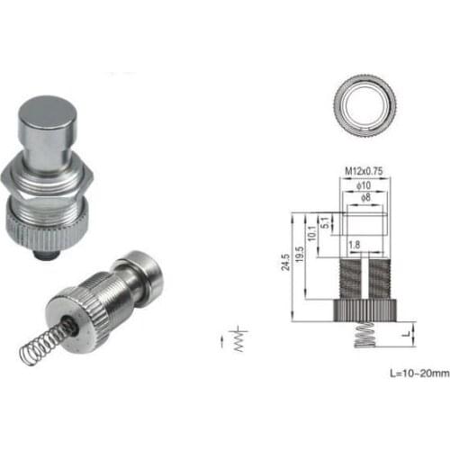 SPST Momentary Soft Touch Push Button Stomp Foot Pedal Electric Guitar Switch