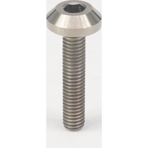LOT 4 M6x30mm Pitch 1mm Ti Grade 5 Titanium Motorcycle Brake Disc Mount Hex Socket Screw Bolts