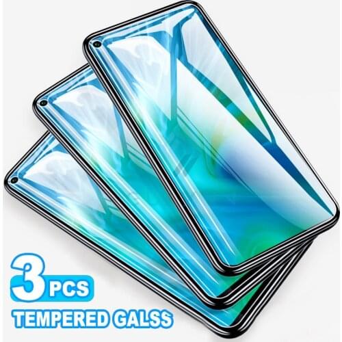 3Pieces Screen Protector Tempered Glass For Huawei Nova 3i 4 4E 5 5i 5 T 6 Protective Glass On For Honor 9X 10 20 Lite Pro Film