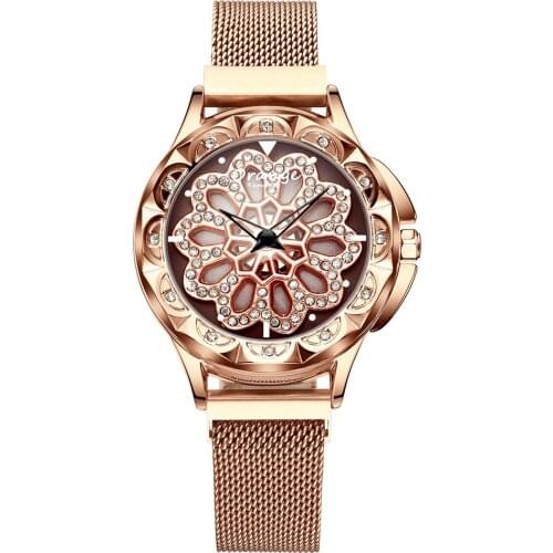 1Set Little Bee Bracelet With Womens Wristwatch Nice Accessories Rotating Dial Best Gifts For Women Girls Friend Factory Price