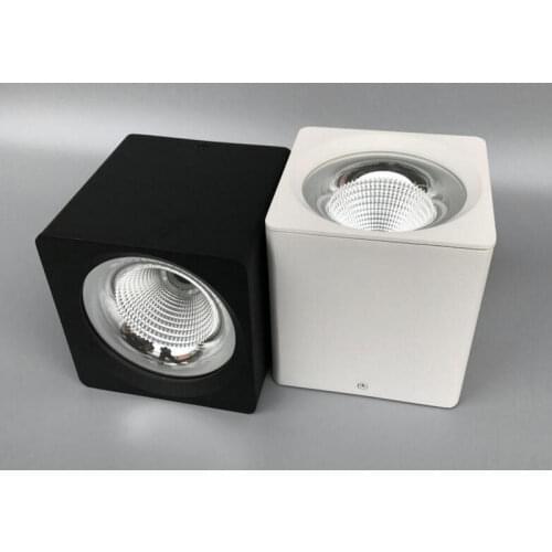 15W COB LED Downlight Square LED Ceiling Light AC85-265V Surface mount Cabinet Wall Spot Down light Ceiling Lamp Home Lighting