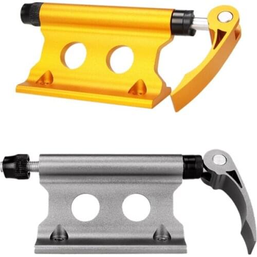 2 Pcs Bike Fork Mount Bicycle Truck Bed Roof Bike Rack Bike Fork Mount Block Truck Mount for MTB Road Bike, Yellow & Silver