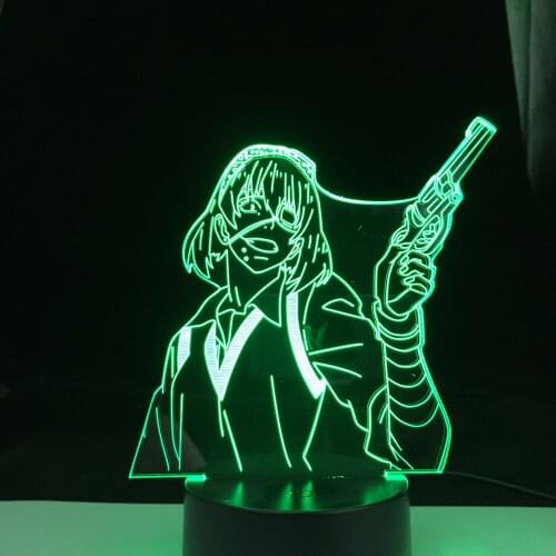 Kakegurui Midari Ikishima 3D LED Night Light for Bedroom Decor Colorful Nightlight Anime Gift 3D Lamp Drop Shipping Best Top