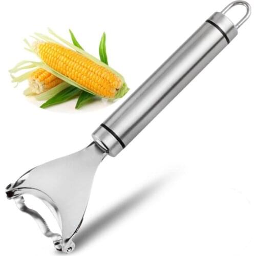 50pcs Corn Peeler Premium Stainless Steel Kitchen Tool Corn Cutter Cob Peeler Corn Stripper Kernel Cutter SN3396