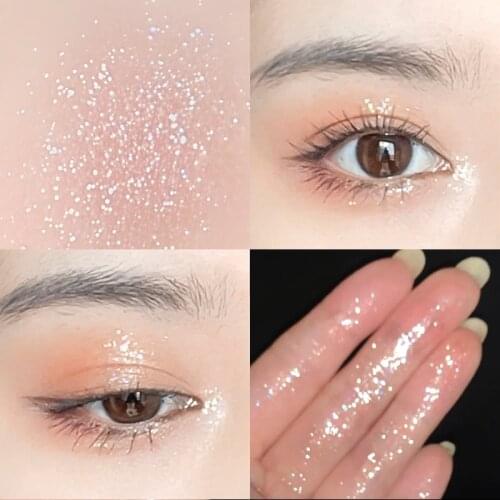Shiny Liquid Eyeshadow Glitter Pearlescent Brighten Eyes Waterproof Korean Professional Eyes Pigment Makeup Cosmetic TSLM