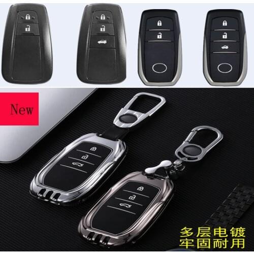 Aluminum alloy car key case car keychain car key bag for Toyota Highlander Corolla 8th-generation Camry Levin avalon Prado
