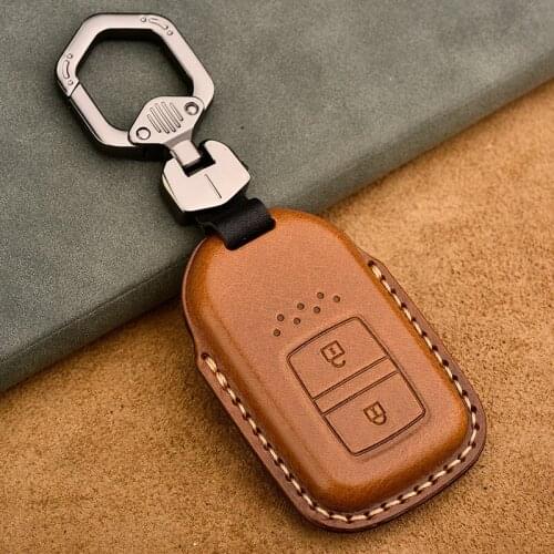 High quality Leather Full Cover Car Key Protect Case Shell For Honda 2016 2017 CRV Pilot Accord Civic Fit Freed Accessorise