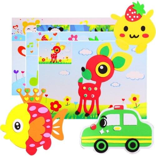 Children Handmade Eva Stickers AR Series 24 Puzzle Cartoon Children 3D Stickers