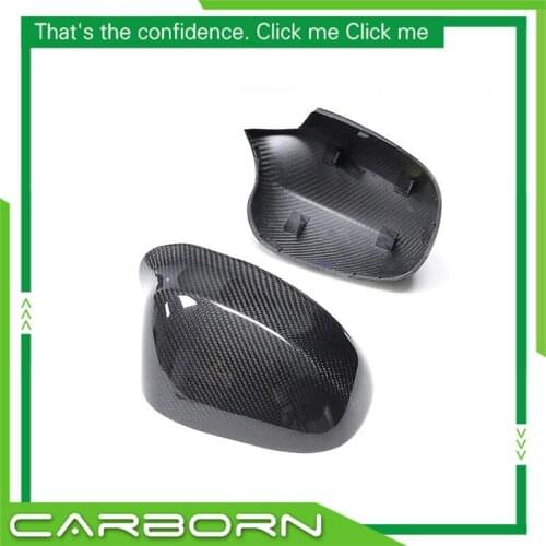 For-BMW 3 Series E92 2D Coupe/E93 2D Convertible LCI 09 10 11 12 Replacement Type Gloss Black Dry Carbon Fiber Mirror Cover