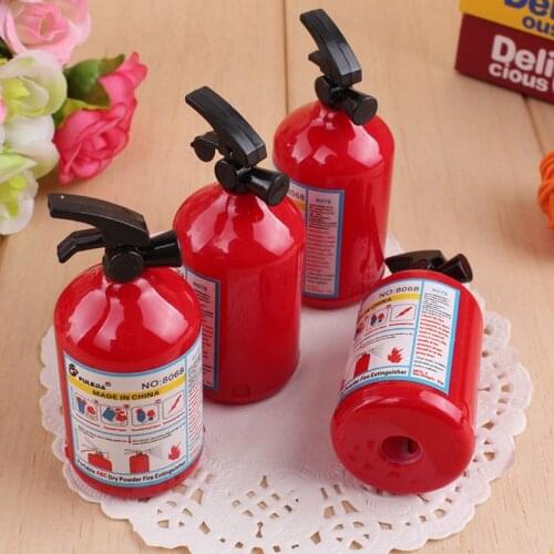 Ellen Brook 1 PCS Creative Fire Extinguisher Shape Pencil Sharpener Cutter Knife Kids Student Prize Stationery School Supplies