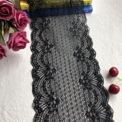 I-1 17cm E1242 Black Lace with DIY Clothing Sewing and Lace with Color Lace with Curtain Decoration Clothing Decoration