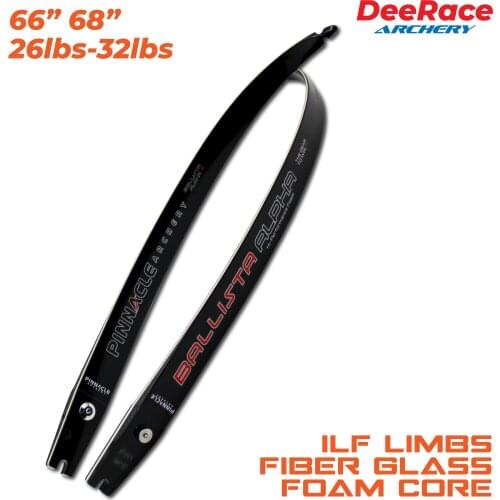 66" 68" Recurve Bow ILF Limbs 26lbs-32lbs With Foam Core Fiber Glass Bow Limbs Target Shooting Ballista Alpha