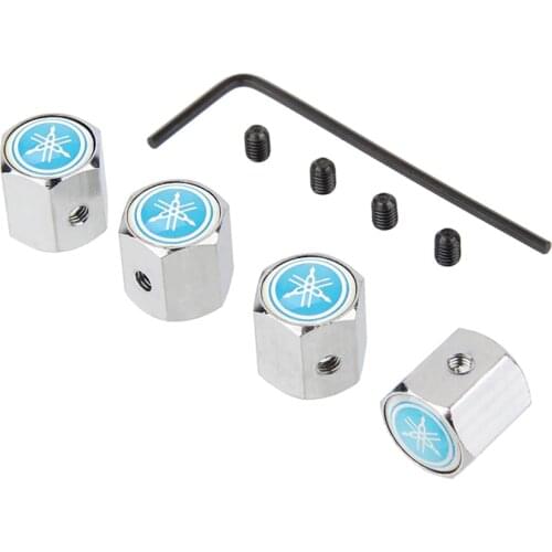 Motorcycle Car Wheel Tire Valve Stems Caps AntiTheft Cover For Yamaha R1 R3 R25 Fazer Fz6 Xj6 R15 YS125 XTZ125 IB E8 Rxv YBR125