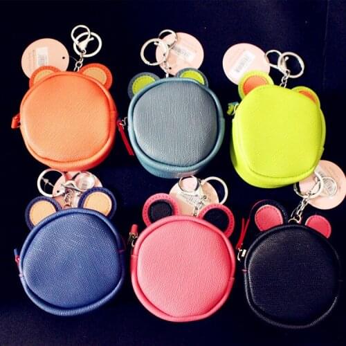 6 Colors Korean Candy Colored Girls Coin Bags Women Key Wallets Cute Mini Coin Purse Children Kids Gifts Size 13*10*5 Cm