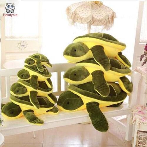 BOLAFYNIA Army Green Turtle doll cute turtle Baby stuffed toy birthday gift children Plush toy Christmas doll