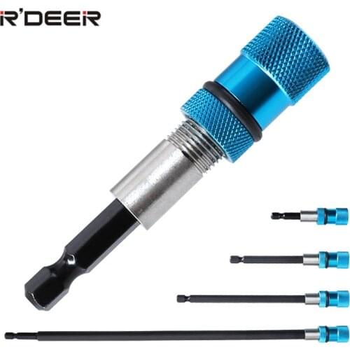 Magnetic Screwdriver Bit Quick Release 2-1/2” 4” 6” 12” Adjustable Screw Driver Holder for 1/4 Inch Hex Electrical Tools