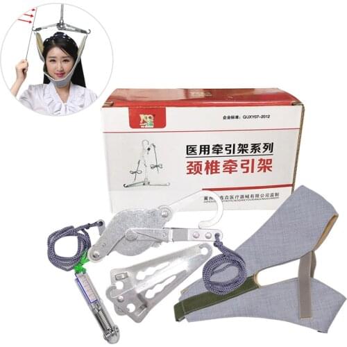Neck Massager Cervical Traction Device Kit Neck Back Stretcher Adjustment Chiropractic Back Head Massager relaxation Pain Relief