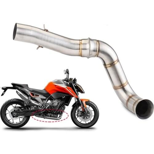 Motorcycle Accessories For KTM 790 DUKE 790 Motorcycle Exhaust Pipe Connect Link Tube Exhaust Mid Link Pipe Slip on for DUKE 790