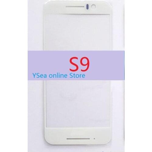 New Replacement Black Front Outer Glass Lens Repair Touch Screen Outer Glass For HTC One S9 / M9 Phone Part 5.0"