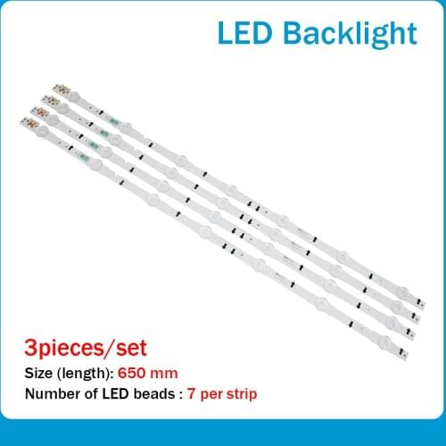 New Kit)3pcs 7LED 65cm LED backlight strip for samsung UE32H4290AU 2014SVS32HD D4GE-320DC0-R3 BN96-35208A 30448A 30446A 30445A