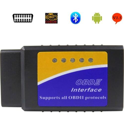 OBDII Scanner ELM327 Bluetooth V1.5 OBD2 Car Diagnostic Tool For Android ELM 327 V 1.5 OBD 2 ELM-327 Diagnostic Scanner