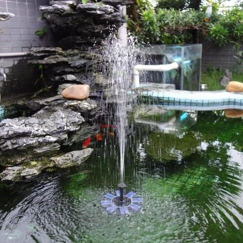 Floating Solar Fountain Flower-shape Water Pump Floating Fountain for Outdoor Birdbath Pool Garden Decoration
