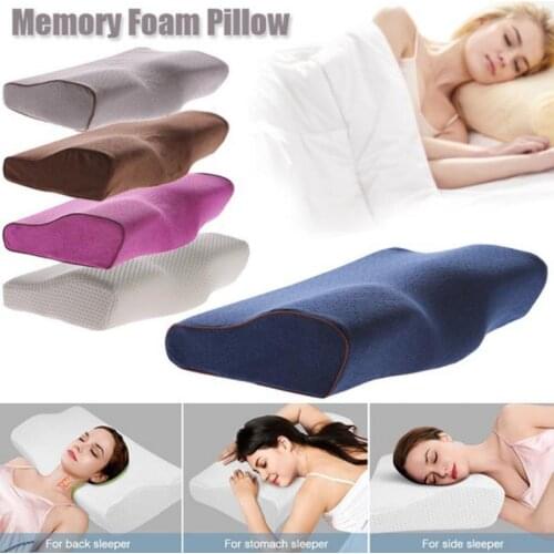 Space memory cotton pillow with slow recovery single cervical spine pillow core plus pillowcase adult health pillow