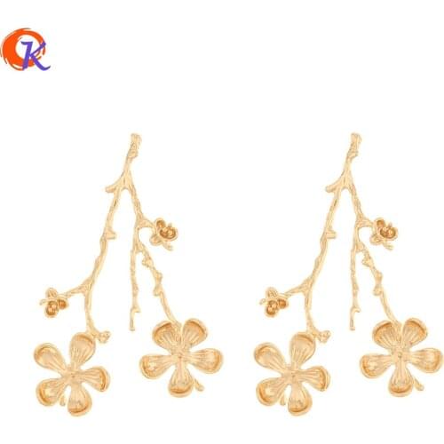 Cordial Design 20Pcs 40*64MM Jewelry Accessories/DIY Making/Copper/Flower Shape/Charms/Hand Made/Earring Findings/Pendant