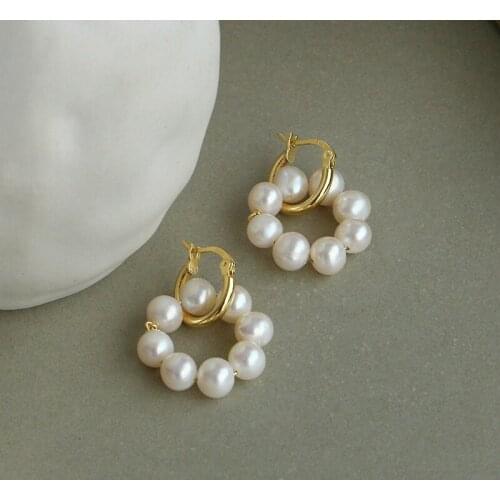 3 Pairs Elegant Earrings Fahsion Pearl Earrings 925 Sterling Silver Hook Earrings Womens Jewelry Earrings
