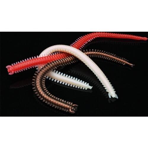 15pcs 13cm 2g Soft Silicone Lifelike Tentacle Worms Sea Earthworms Artificial Bait Saltwater Bass Squid Fishing Lure 3 Colors
