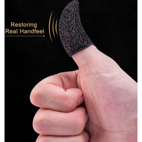 2Pcs/Set Gaming Finger Sleeves Anti-slip Anti-sweat Protection for Phone Games SAL99