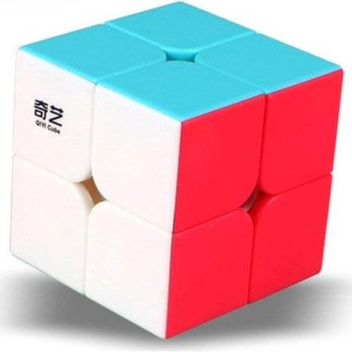 2X2X2 Pocket Speed Magic Cube Stickerless Professional Puzzle Cube Speed 2x2 Cube Educational Funny Toys for Children Beginner